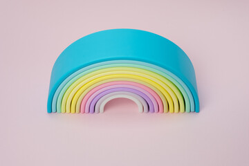 Rubber rainbow toy