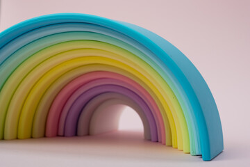 Rubber rainbow toy