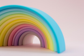 Rubber rainbow toy