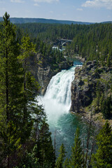 Yellowstone national park, Wyoming, the most important park in U.S.A.