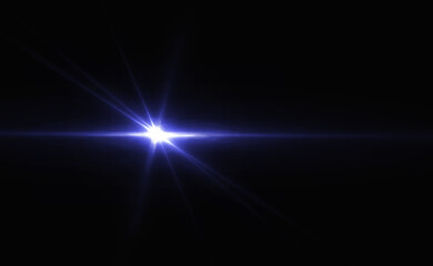 lighting warm blue line flare