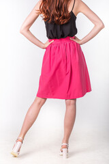 Fototapeta premium woman in red dress