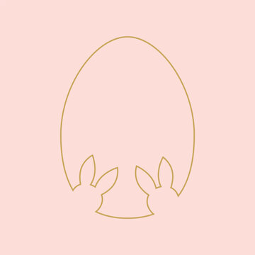 recommend clip art: Easter egg frame with easter bunny ears.