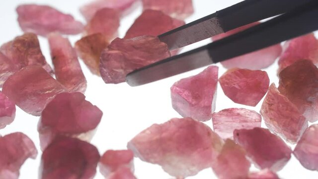 natural mineral rough garnet gemstone crystal