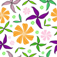 Flowers and Leaves1 Pattern