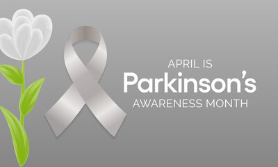 Vector illustration on the theme of Parkinson's  disease (PD) awareness month observed each year during April.