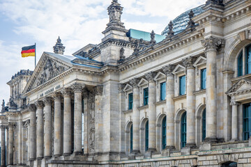 View of Reichstag in summer day, Berlin