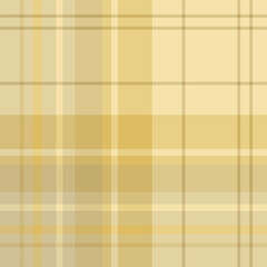 Seamless pattern in stylish beige and yellow colors for plaid, fabric, textile, clothes, tablecloth and other things. Vector image.