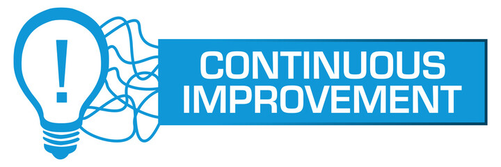 Continuous Improvement Bulb Random Lines Box Horizontal 