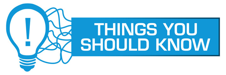 Things You Should Know Bulb Random Lines Box Horizontal 