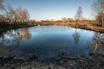 landscape with lake