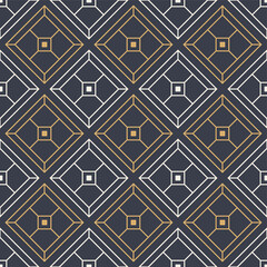 Abstract seamless rhombuses pattern. Modern stylish texture. Repeating geometric tiles. Vector color background.