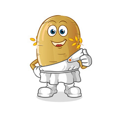 potato with traditional greek clothing cartoon. cartoon mascot vector
