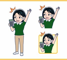 緑の半袖シャツを着た若い女性