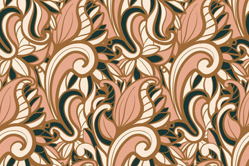 seamless pattern with Paisley print