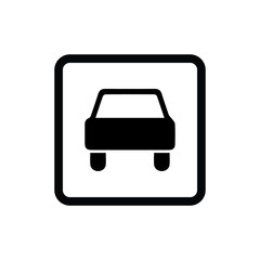 Road traffic sign car vector icon eps 10