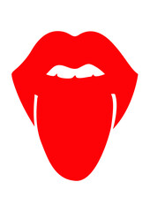 Woman and Man vector lips and mouth, silhouette and glossy, Woman's lip gestures icon vector set. Girl mouths close up expressing different emotions