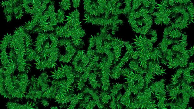 Wall from Cannabis Digits 2 - Moving Vertical. Perfect looped. 
Legalize it!