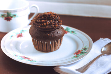 cupcakes de chocolate