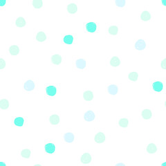 Seamless pattern. Casual polka dot texture. Stylish doodle. Trend colors 2021 - yellow grey orange