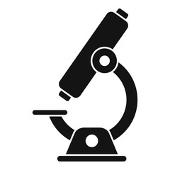 Coronavirus microscope icon. Simple illustration of coronavirus microscope vector icon for web design isolated on white background