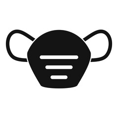 Medical mask icon. Simple illustration of medical mask vector icon for web design isolated on white background