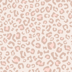 Fashion seamless pattern with leopard spots.