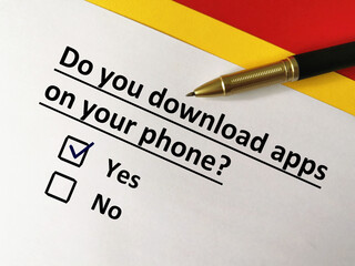 Obraz premium Questionnaire