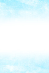 アナログの筆タッチで描いた空色背景　コピースペース