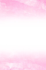 アナログの筆タッチで描いた鮮やかなピンク背景　コピースペース