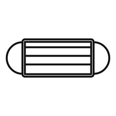 Air medical mask icon. Outline Air medical mask vector icon for web design isolated on white background