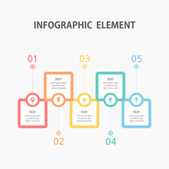 Presentation business infographic template. Vector illustration.
