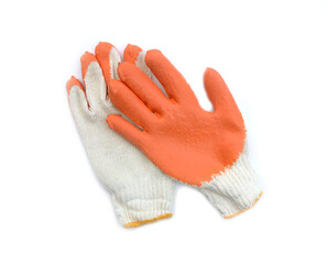 gloves isolated on white background. Non-slip gloves.