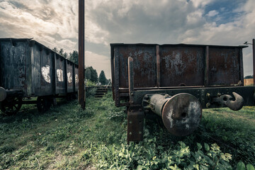 Fototapeta na wymiar abandoned train yard III