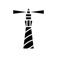 Fototapeta premium lighthouse icon solid style vector