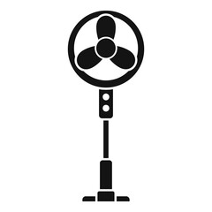 Obraz premium Room fan stand icon. Simple illustration of Room fan stand vector icon for web design isolated on white background