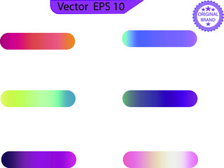Fototapeta premium Color gradient modern background set. Screen vector design for mobile app. Spring, fresh soft color abstract gradients. Soft color background on dark. Modern screen vector design for mobile app.