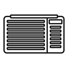 Air ventilation icon. Outline air ventilation vector icon for web design isolated on white background