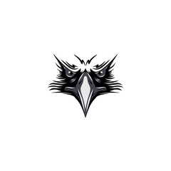 Vector illustration of eagle tattoo design