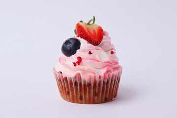 cupcake with strawberry 