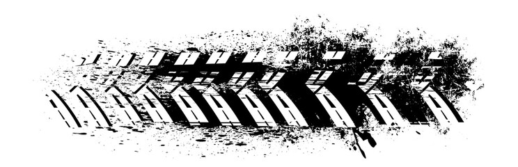 Automobile tire track © Double Brain