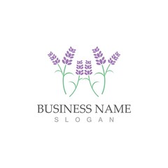 fresh lavender logo vector template