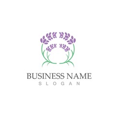 fresh lavender logo vector template