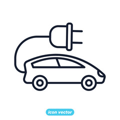 Fototapeta premium electrical transport icon. ecology Environmental sustainability. Eco friendly symbol template for graphic and web design collection logo vector illustration