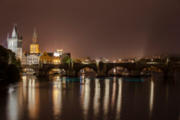 Obraz premium Historic Charles Bridge in Prague, Czech Republic