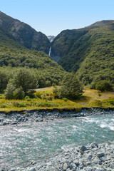 Bealey River in New Zealand