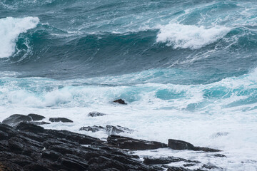 角島　冬の日本海