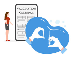 Vector People Vaccination Immunization Health care