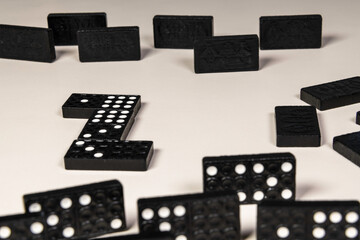 Fototapeta premium Dominoes A Family Game