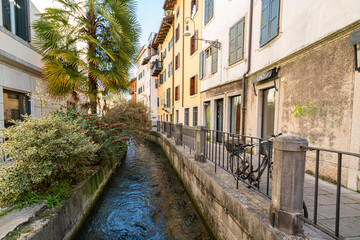 Old canal in Udine, Italy